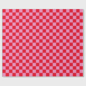 Rood en roze geruit cadeaupapier (Vlak)