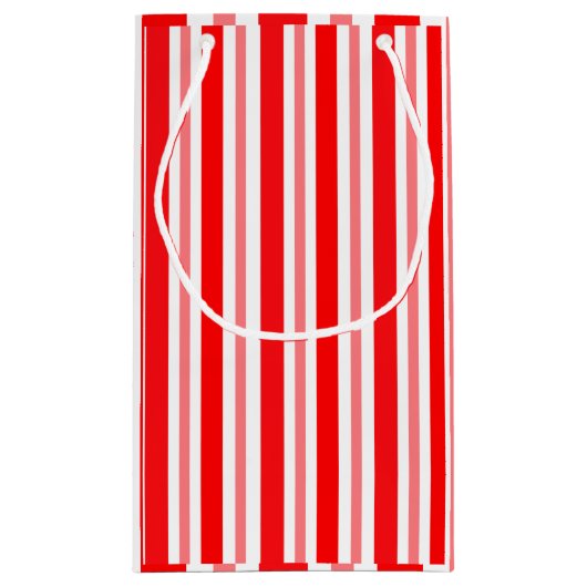 Rood en roze gestreept klein cadeauzakje (Achterkant)