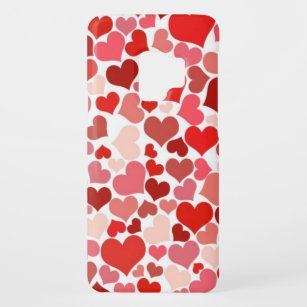 Rood en roze harten Mozaïek Hoesje-Mate iPhone Cas Case-Mate Samsung Galaxy S9 Hoesje
