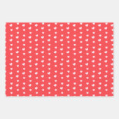 Rood en roze harten Valentijnsdag Inpakpapier Vel (Voorkant 3)