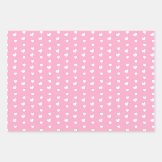 Rood en roze harten Valentijnsdag Inpakpapier Vel (Voorkant 2)