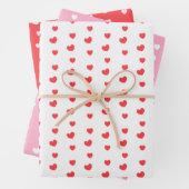 Rood en roze harten Valentijnsdag Inpakpapier Vel (In situ)