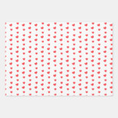 Rood en roze harten Valentijnsdag Inpakpapier Vel (Voorkant)