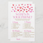 Rood en Roze in Uw Spel van het Baby shower van de Briefpapier (Voorkant / Achterkant)