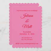  rood en roze Italiaans Kaart (Voorkant / Achterkant)