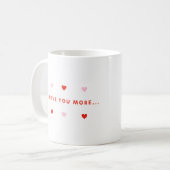 Rood en Roze Liefde U Meer dan Koffie Romance Koffiemok (Voorkant links)