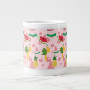 ROOD EN ROZE MET WATERMELOEN AFDRUKKENSPECIALE MOK