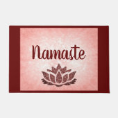 Rood en Roze Namaste Deurmat (Voorkant)