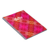 Rood en roze notitieboek (Rechterzijde)