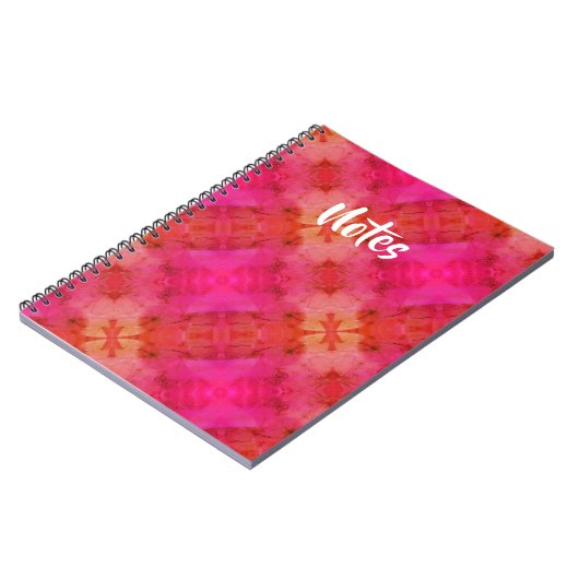 Rood en roze notitieboek (Linkerzijde)