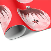 Rood en roze Ornament inpakpapier (Rol Hoek)