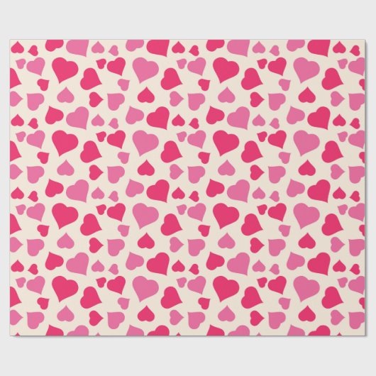 Rood en roze papier voor het oppakken van cadeautj (Vlak)