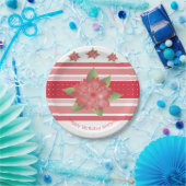 Rood en roze papieren bordje (Feest)