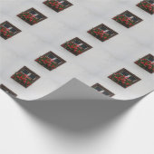 Rood en roze Pelargonium Cadeaupapier (Hoek)