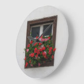 Rood en roze Pelargonium Grote Klok (Hoek)