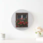 Rood en roze Pelargonium Grote Klok (Huis)