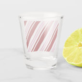 Rood- en roze peppermint shot glas (Achterkant)