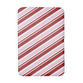 Rood- en roze peppermint Stripe Badmat (Voorkant Verticaal)