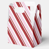 Rood- en roze peppermint Stripe Bedankdoosjes (Geopend)