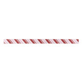 Rood- en roze peppermint Stripe Satijnen Lint (Voorkant)