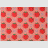 Rood en Roze Plaid Tomaat Tartan Patroon Tissuepapier (Voorkant)