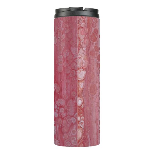 Rood- en roze plotches thermosbeker (Achterkant)