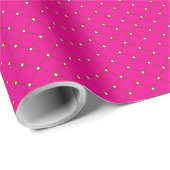 Rood en roze polka dot inpakpapier met gelijkmatig (Rol Hoek)