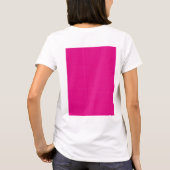 Rood en roze polka dot inpakpapier met gelijkmatig t-shirt (Achterkant)