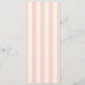 Rood en Roze Retro Geïllustreerd | Diner Bruiloft Menu (Achterkant)