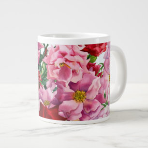 Rood en roze rozen 2008 grote koffiekop