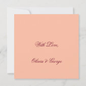 Rood- en roze rozen Floral Happy Moederdag Notitiekaartje (Achterkant)