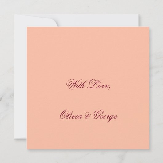 Rood- en roze rozen Floral Happy Moederdag Notitiekaartje (Achterkant)