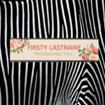 Rood- en roze rozen Kantoor Deurtekens Naam Bord