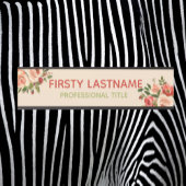 Rood- en roze rozen Kantoor Deurtekens Naam Bord Deurbordje