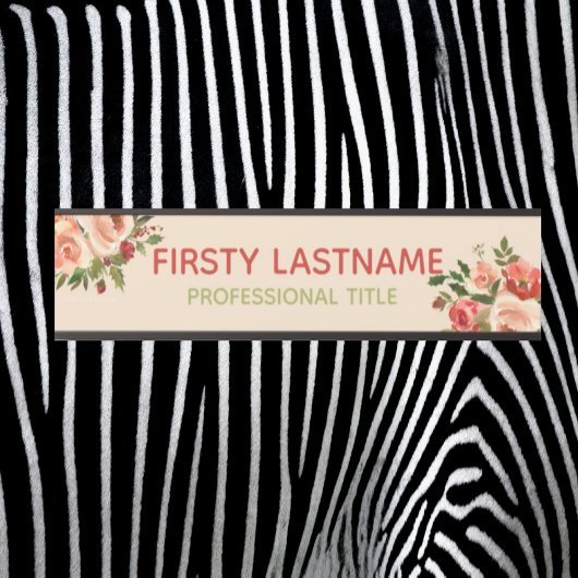 Rood- en roze rozen Kantoor Deurtekens Naam Bord Deurbordje