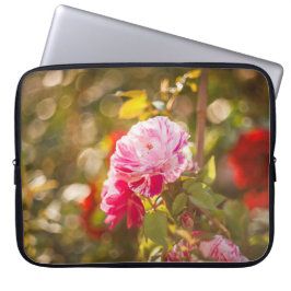 Rood- en roze rozen laptop sleeve