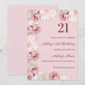 Rood- en roze rozen op zaterdag kaart (Voorkant / Achterkant)