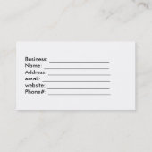 , Rood en Roze Rozen Visitekaartje (Achterkant)