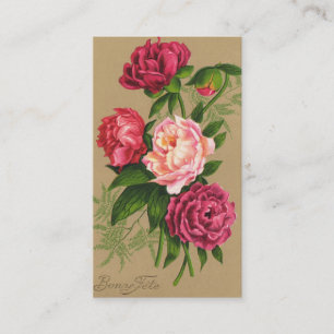 , Rood en Roze Rozen Visitekaartje