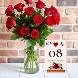 Rood- en roze rozenhuwelijk kaart