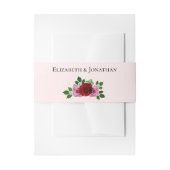 Rood- en roze rozenhuwelijk uitnodigingen wikkel (Voorkant Voorbeeld)