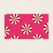 Rood en Roze Snoep cadeau labels Visitekaartjes (Achterkant)