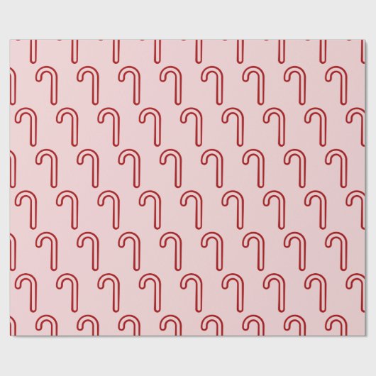 Rood- en roze snoepsuikerriet cadeaupapier (Vlak)