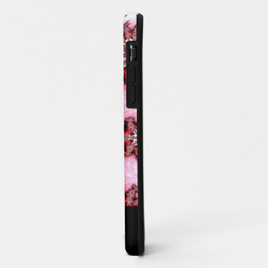 Rood en roze sterbreuk Abstract met naam Case-Mate iPhone Case (Achterkant/links)
