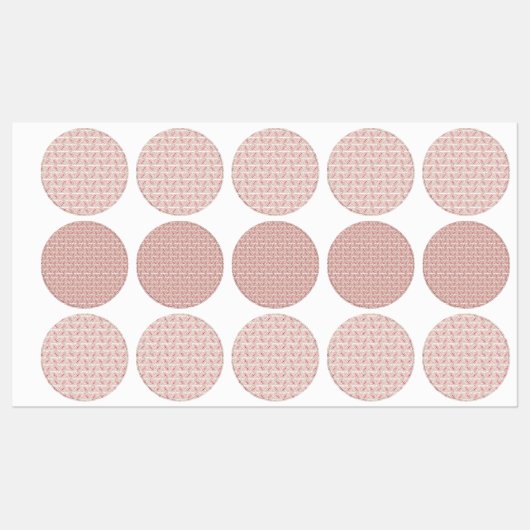 Rood en roze textiel gelegd over een pattereerde t labels (Vel)