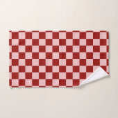 Rood- en roze toetsenbord bad handdoek (Handdoek)