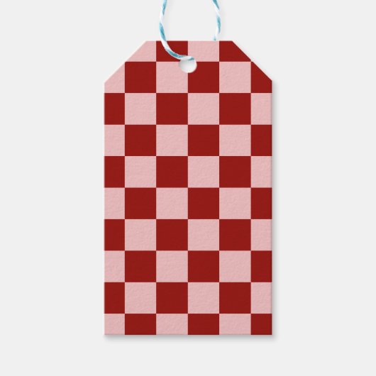 Rood- en roze toetsenbord cadeaulabel (Voorkant)