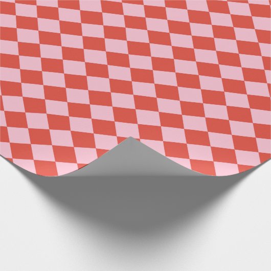 Rood- en roze toetsenbord cadeaupapier (Hoek)