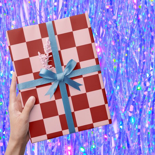 Rood- en roze toetsenbord cadeaupapier