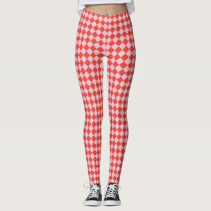 Rood- en roze toetsenbord leggings
